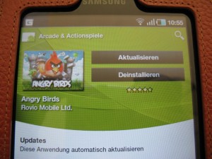 Angry Birds im Android Market